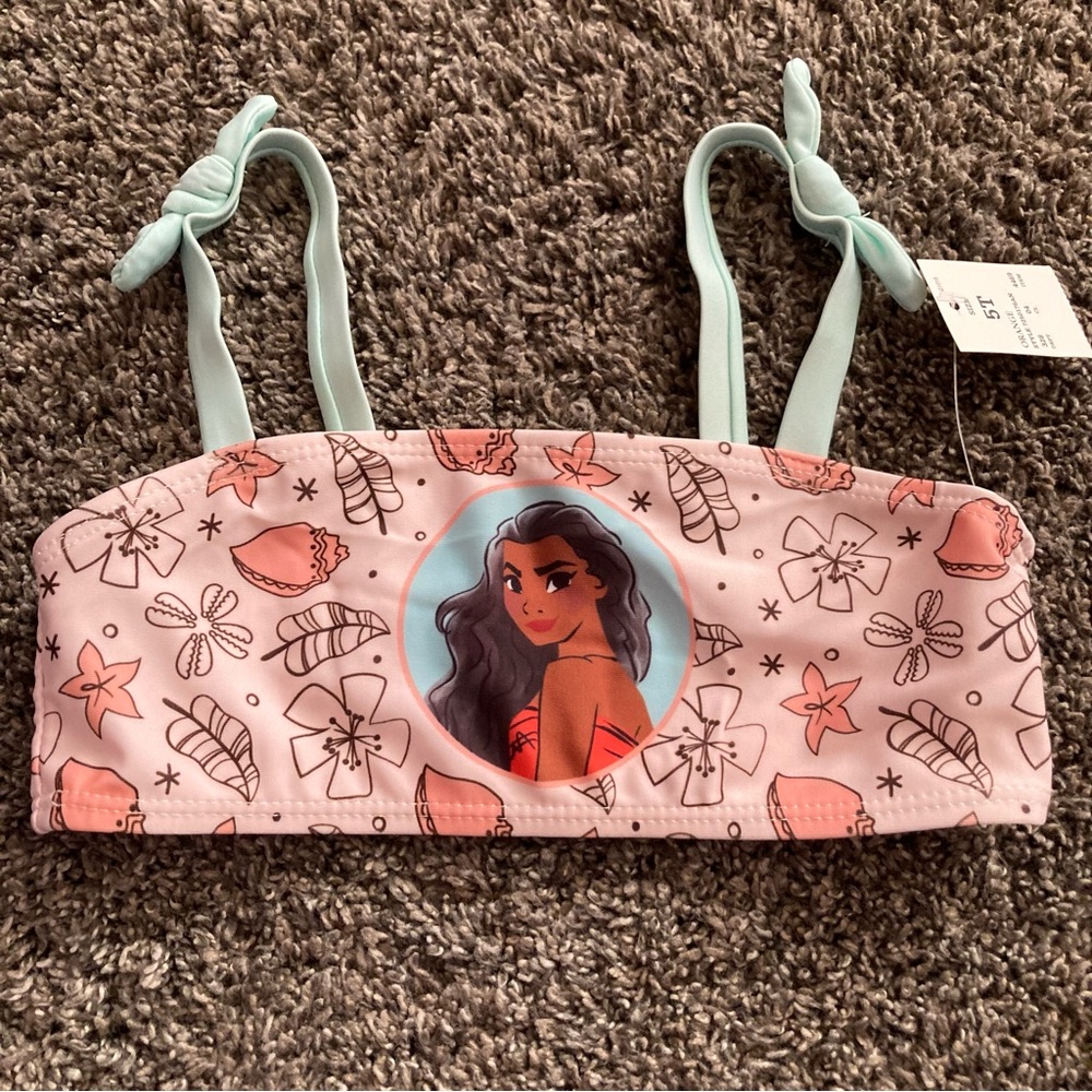 NWT Moana‎ swim bikini top 5T